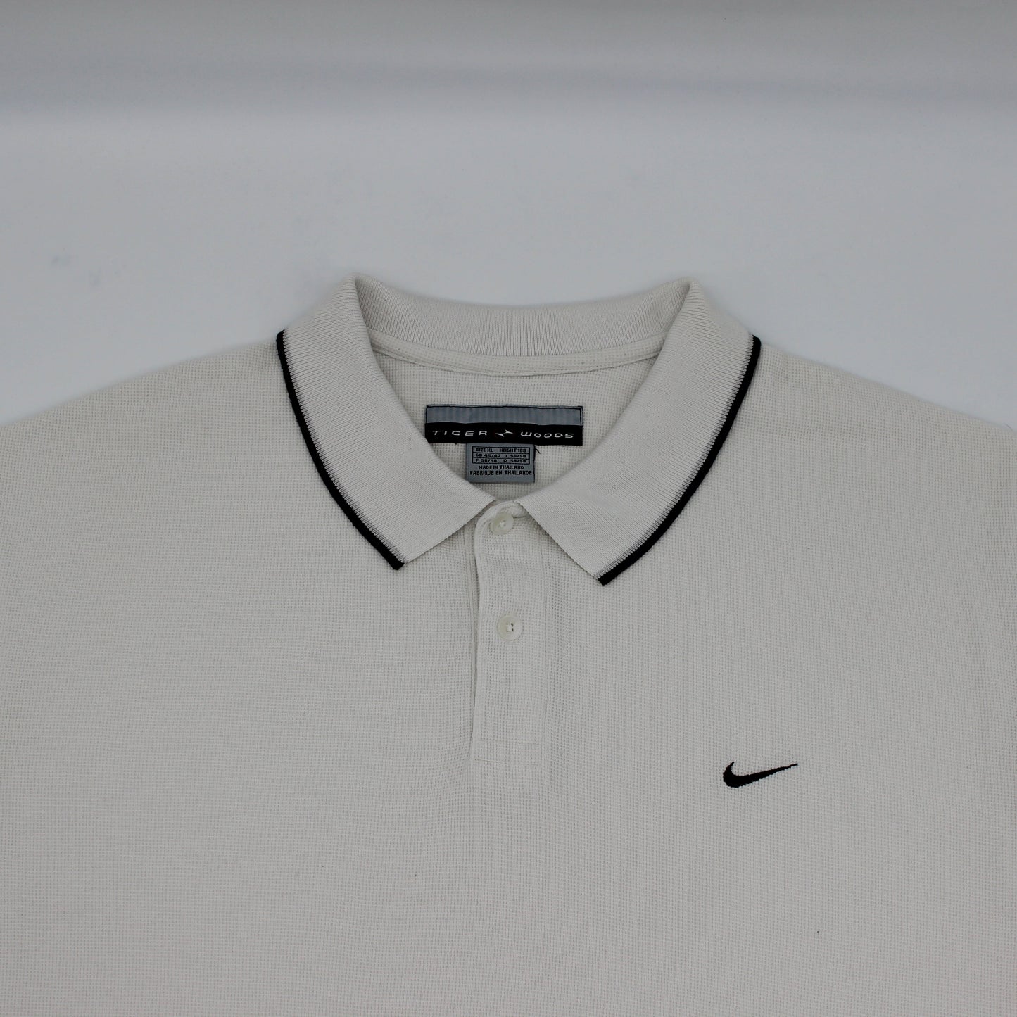 Nike Tiger Woods Yin Yang White Polo-Shirt (XL)