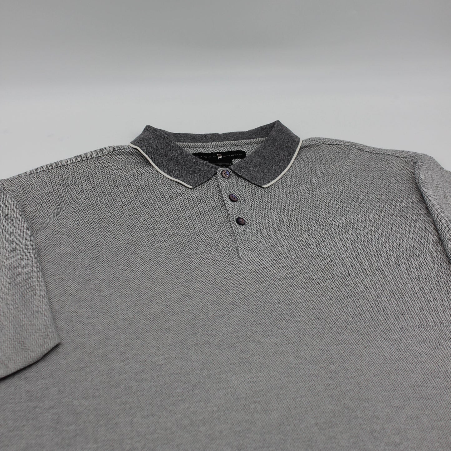 Nike Tiger Woods Grey Patterned Polo-Shirt (XXL)