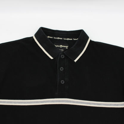TaylorMade Black/White Polo-Shirt (XL)