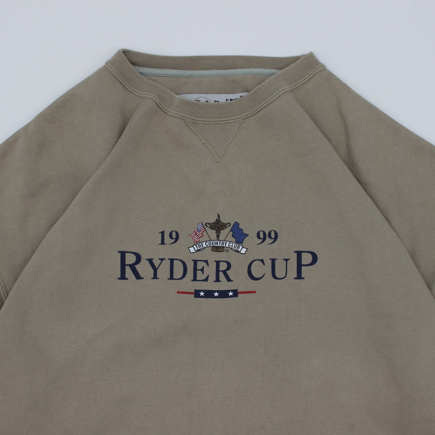 1999 Ryder Cup Gear For Sports Beige Crewneck Sweatshirt (L)