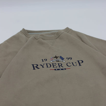 1999 Ryder Cup Gear For Sports Beige Crewneck Sweatshirt (L)