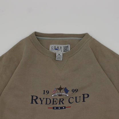 1999 Ryder Cup Gear For Sports Beige Crewneck Sweatshirt (L)