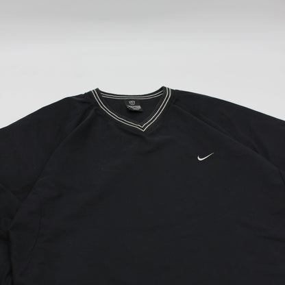 Nike Black/White V-Neck Windbreaker (M)
