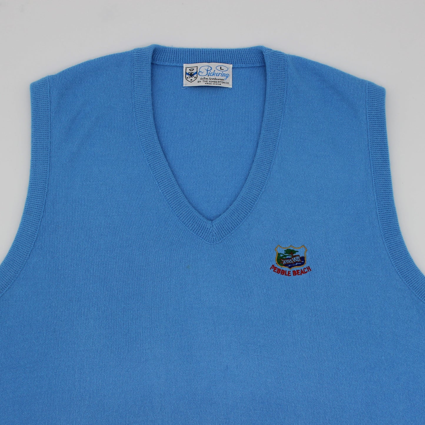 Pickering Pebble Beach Light Blue Golf Vest (L)