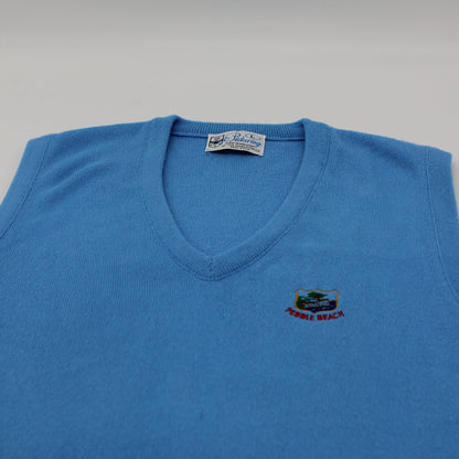 Pickering Pebble Beach Light Blue Golf Vest (L)