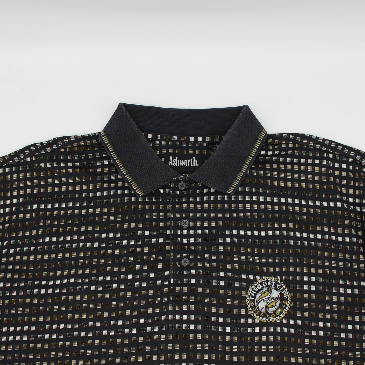 Ashworth Abstract ‘The Lost City’ Polo-Shirt (L)