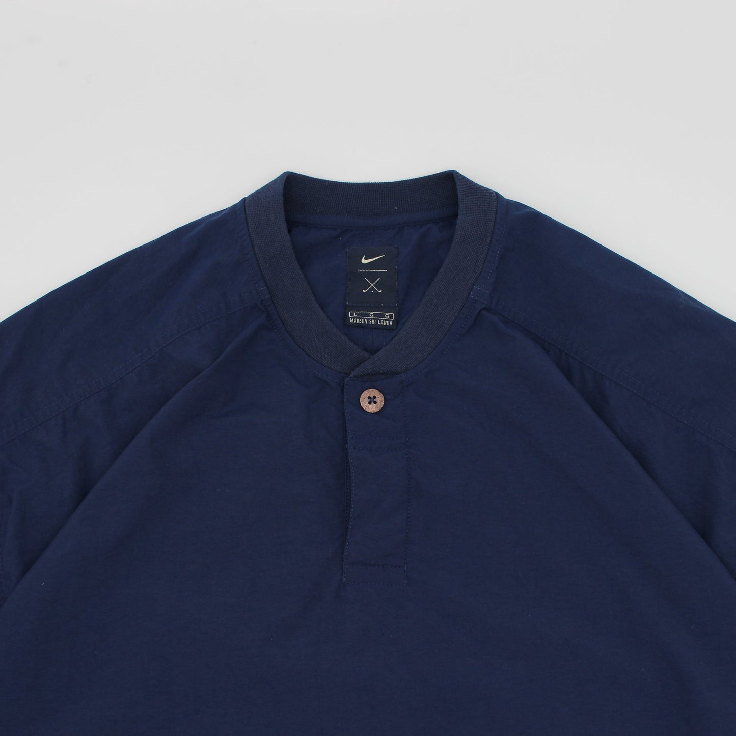 Nike Navy Buttoned Windbreaker (L)