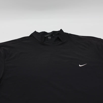 Nike Black Mock Neck Golf Shirt (L)