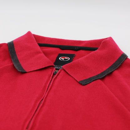 Nike Tiger Woods Yin Yang Red Long Sleeve Polo-Shirt (L)