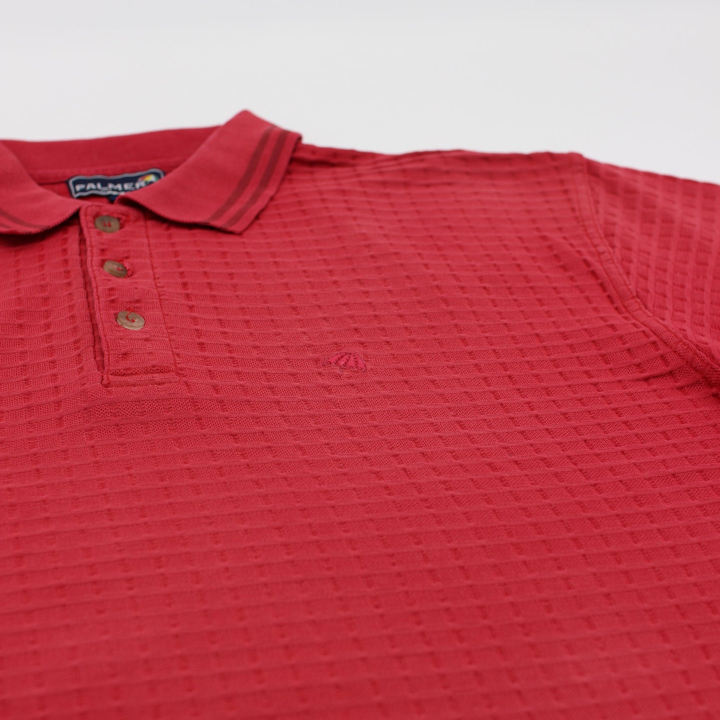 Arnold Palmer Red Textured Polo-Shirt (M)