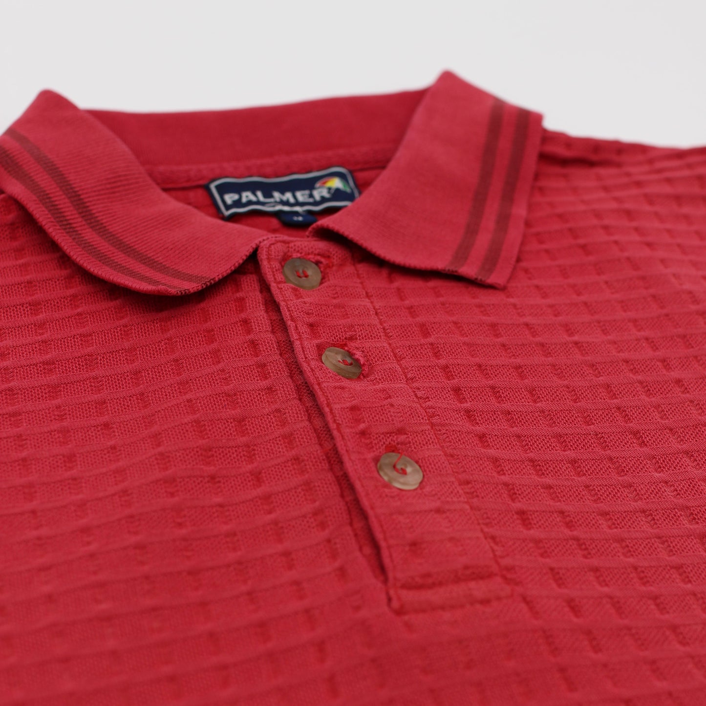 Arnold Palmer Red Textured Polo-Shirt (M)