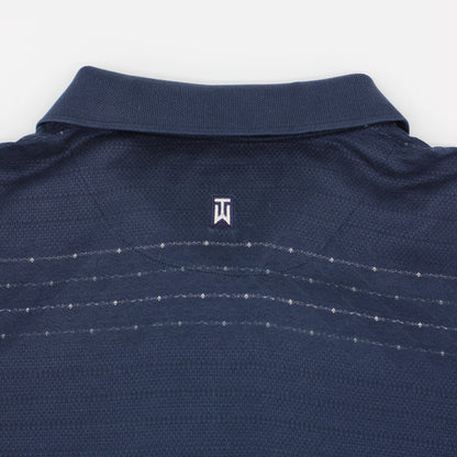 Nike Tiger Woods Navy Striped Polo-Shirt (XL)