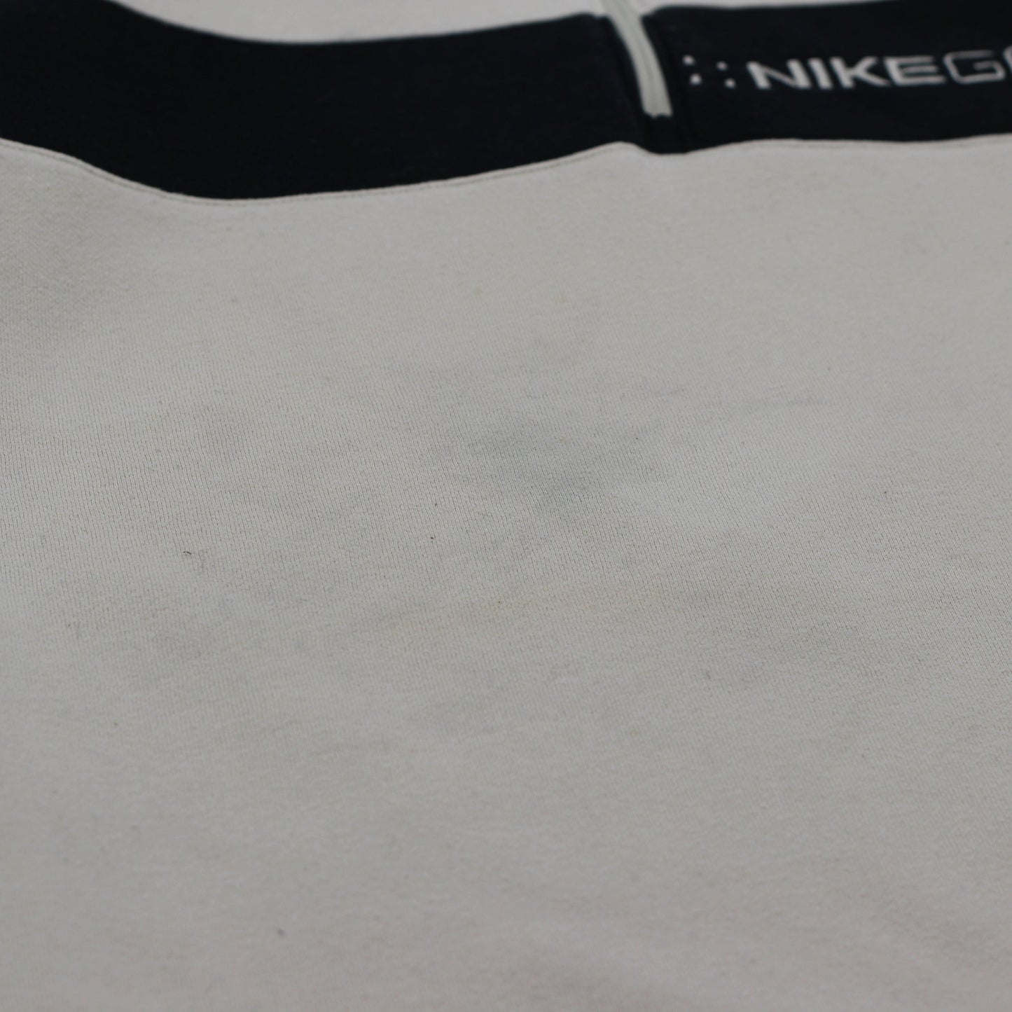 Nike Beige/Black Quarter Zip Jumper (S)
