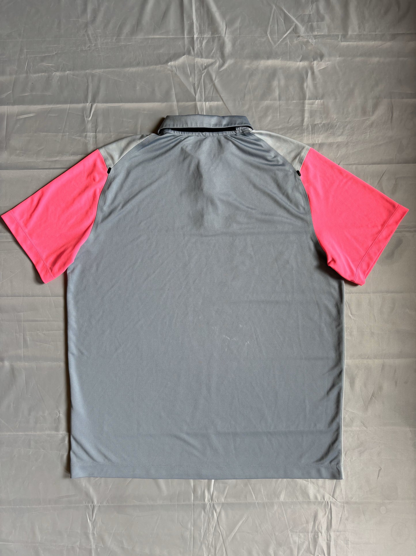 Rare Nike Grey/Pink Polo-Shirt (XL) - Generation Mulligan