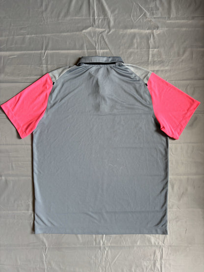 Rare Nike Grey/Pink Polo-Shirt (XL) - Generation Mulligan