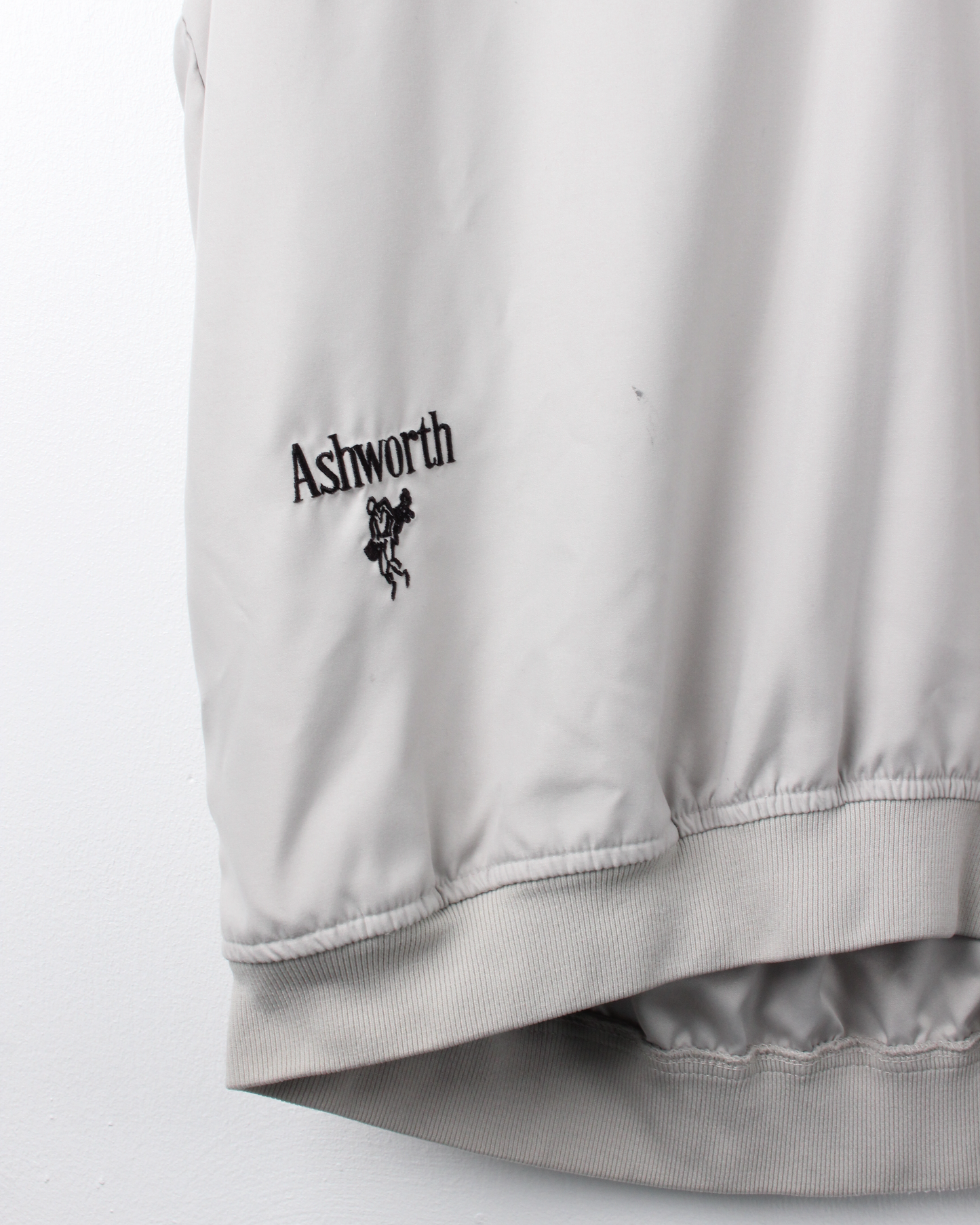 90s Ashworth Cream Windbreaker Golf Vest (M)
