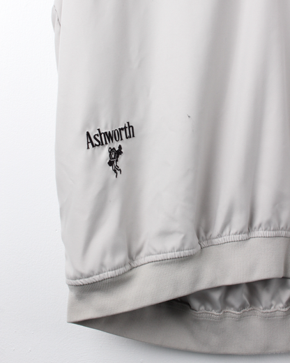 90s Ashworth Cream Windbreaker Golf Vest (M)