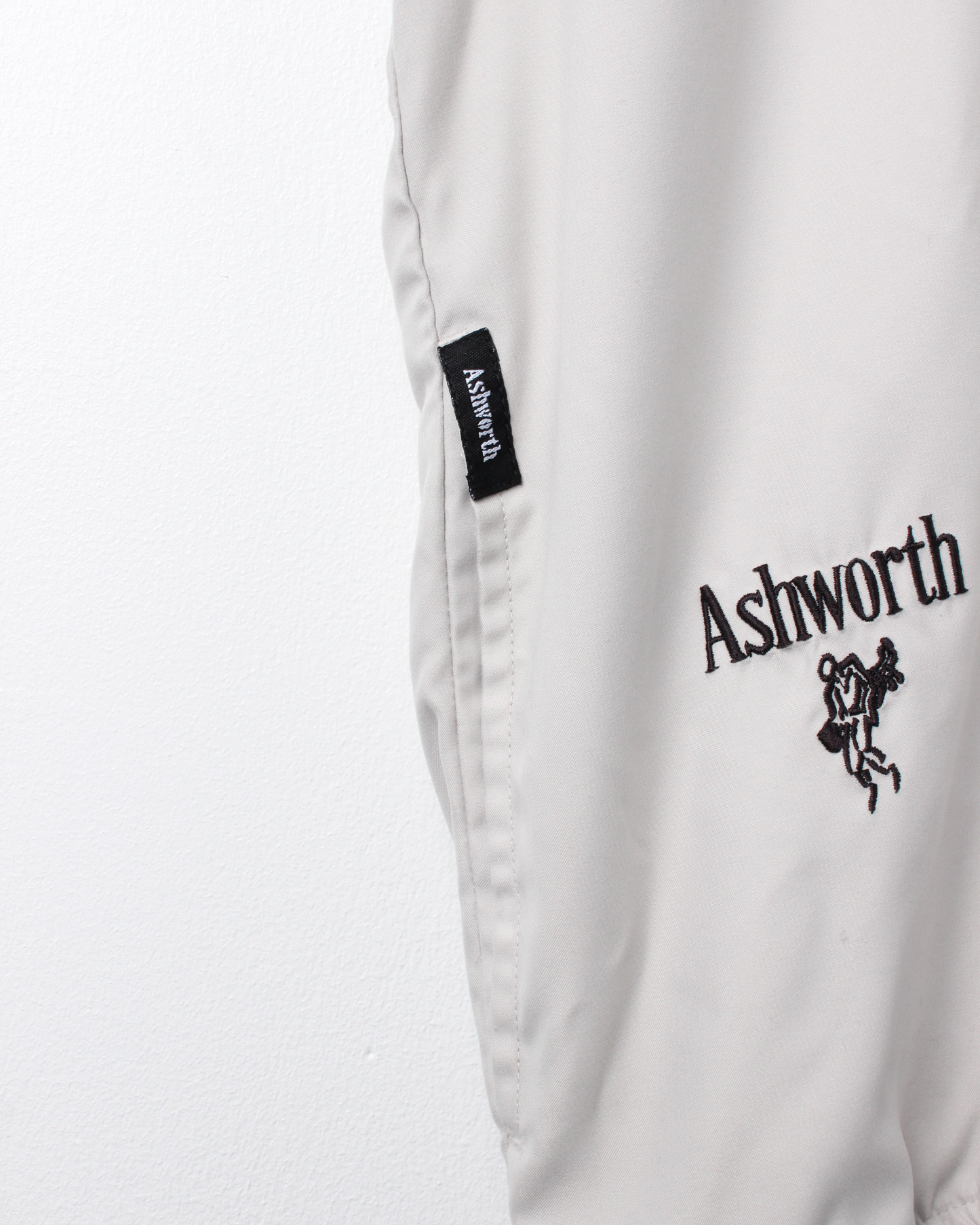 90s Ashworth Cream Windbreaker Golf Vest (M)