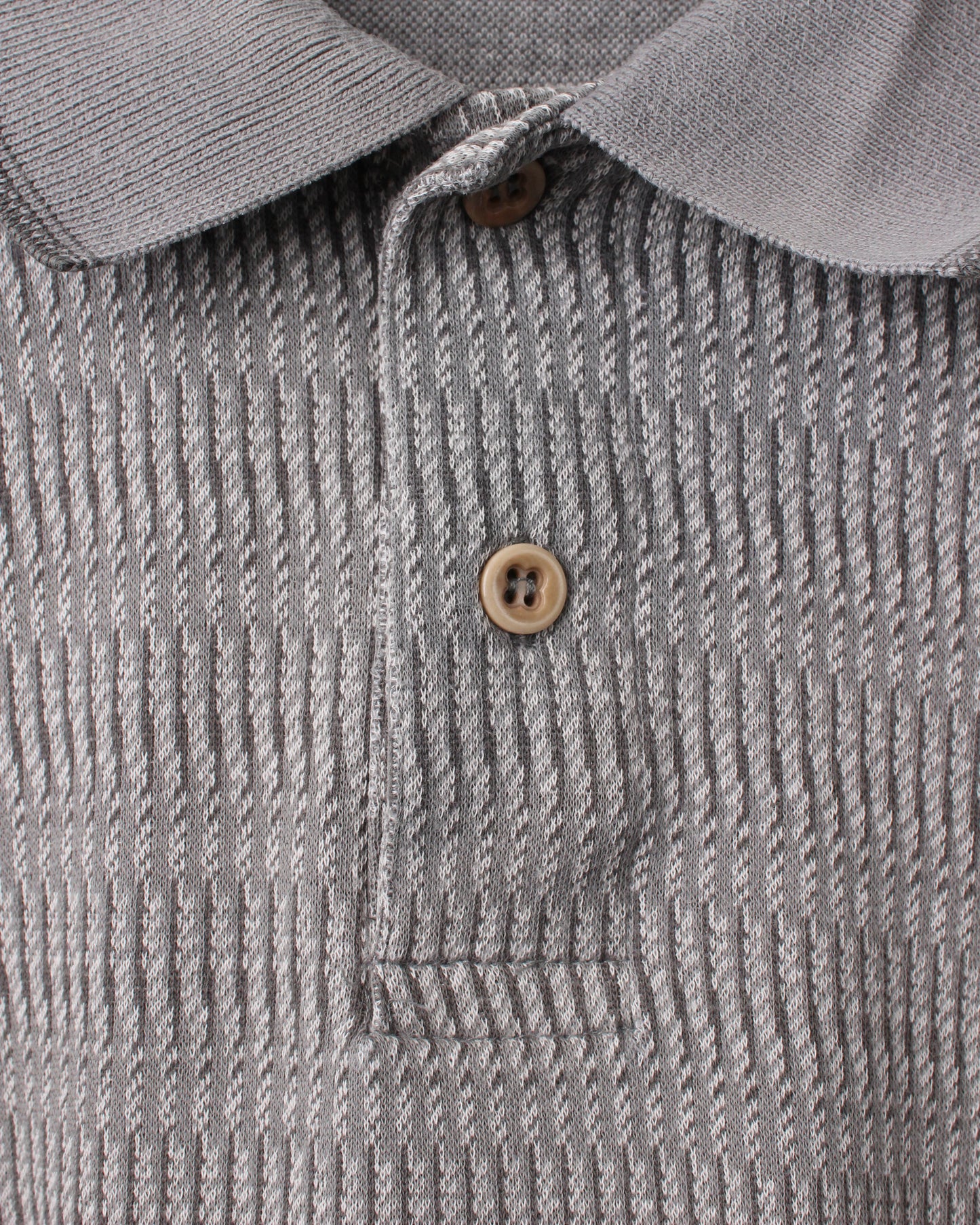 90s Ashworth Grey Patterned Polo (M)