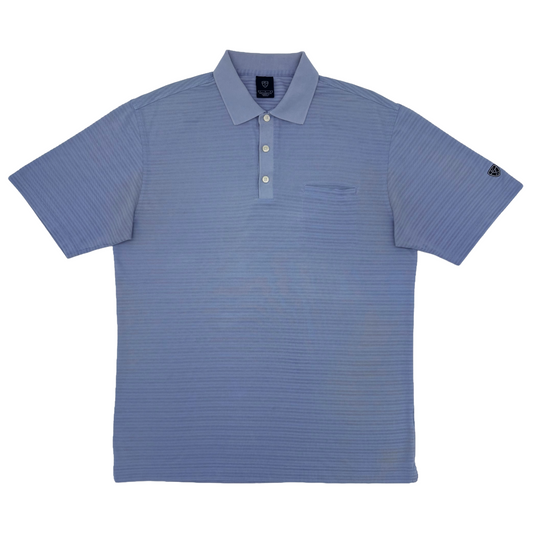 Nike Light Blue Striped Polo-Shirt (L)