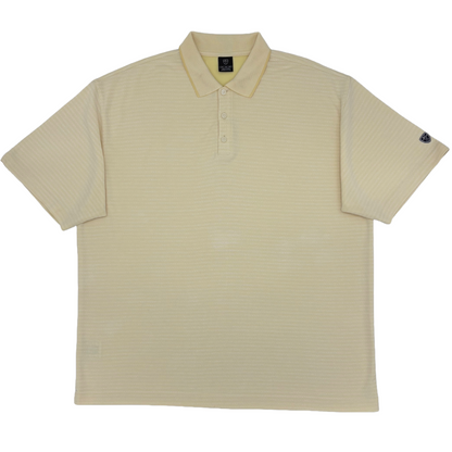 Nike Yellow Striped Polo-Shirt (XXL)