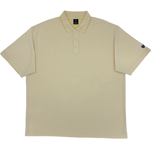 Nike Yellow Striped Polo-Shirt (XXL)