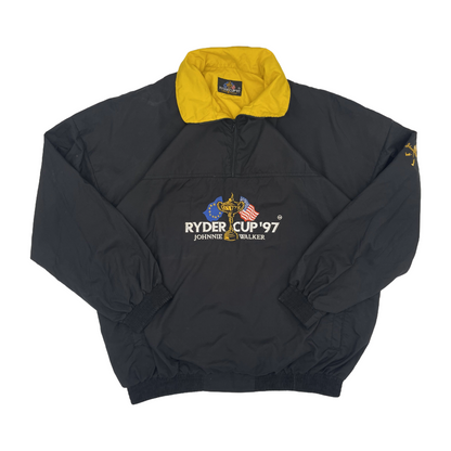 Rare 1997 Ryder Cup Black/Yellow Quarterzip Windbreaker (L/XL) - Generation Mulligan