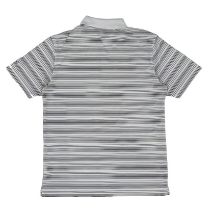 Nike White/Black Striped Polo-Shirt (M) - Generation Mulligan