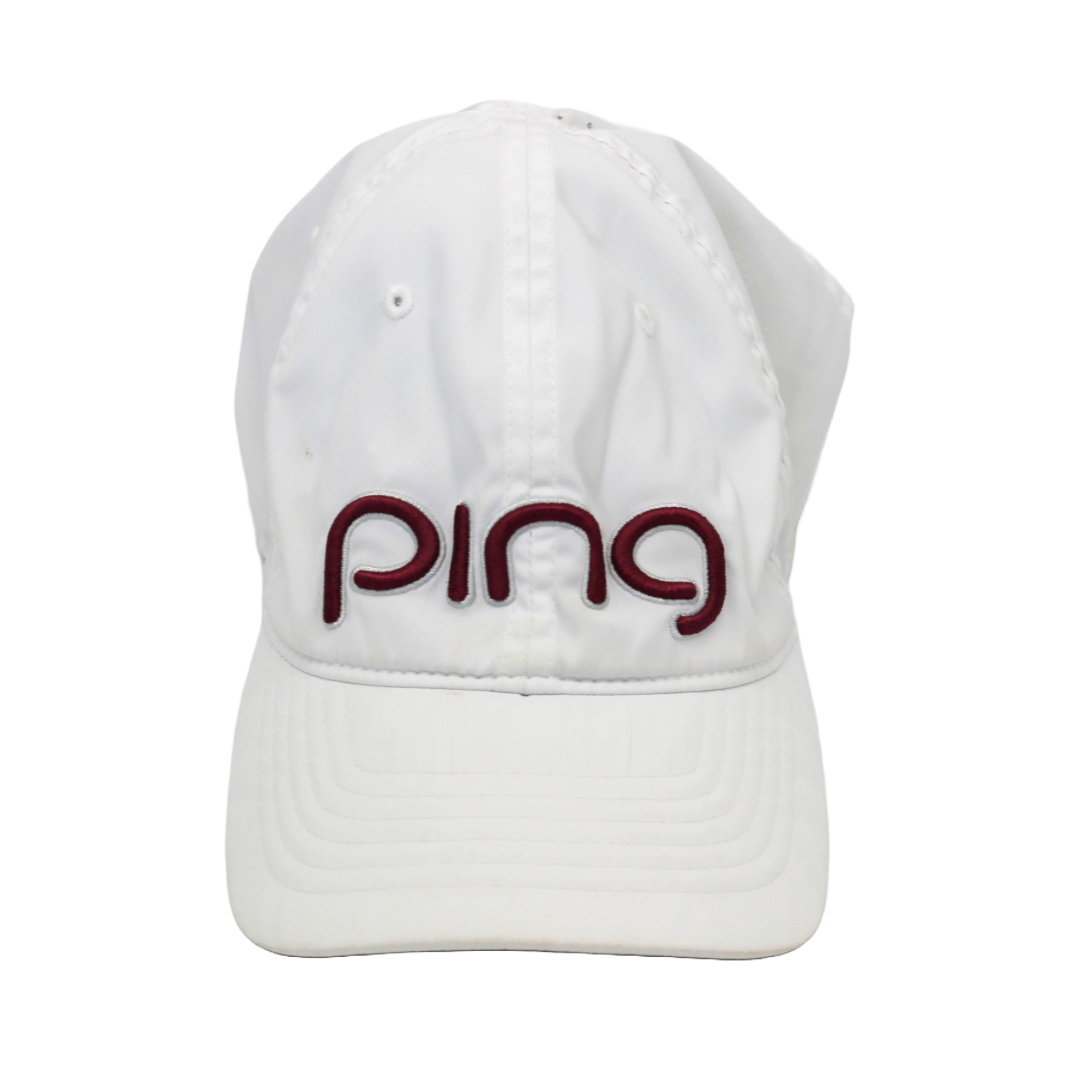 Ping White/Pink Golf Cap - Generation Mulligan