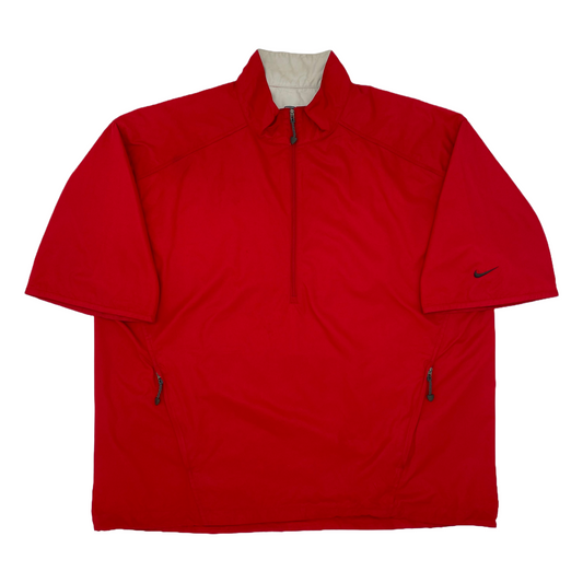 Nike Red Short Sleeved Windbreaker (XL)