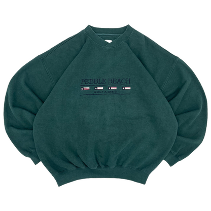 Pebble Beach Green Crewneck Jumper (XL)