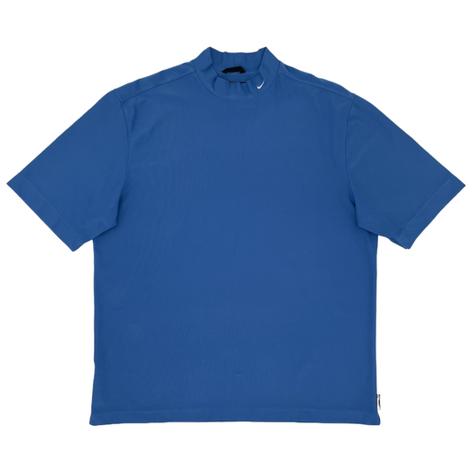 Nike Blue Mock Neck Golf Shirt (XL)