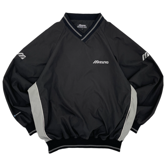 Mizuno Black/Grey Windbreaker (XL)