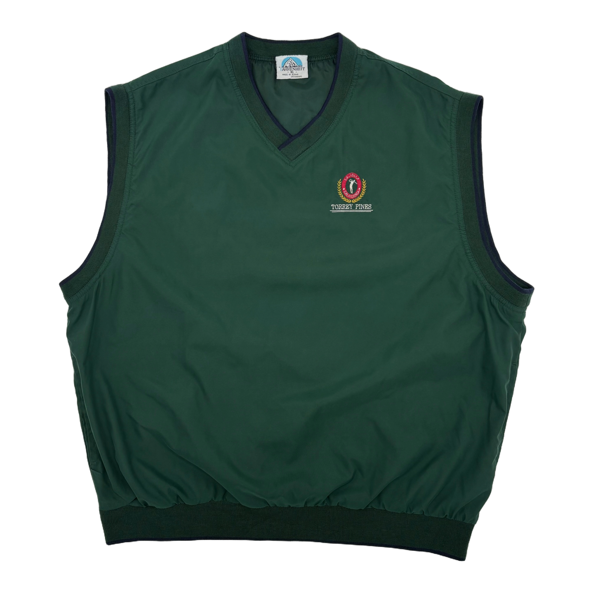Dark Green Torey Pines Golf Vest From the 90s