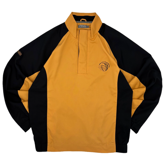 Ping ‘World Golf Championships’ Yellow/Black Quarter Zip Jacket (L)