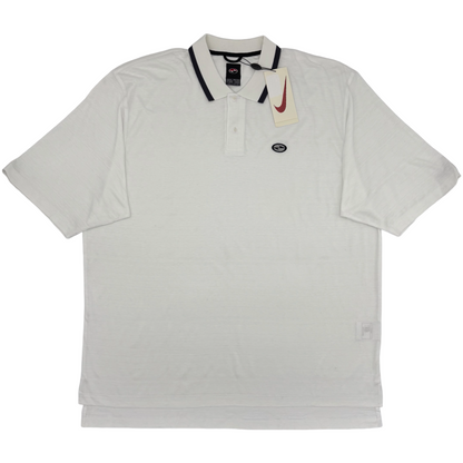 90s Nike Yin Yang White Polo-Shirt with Tags (XXL)