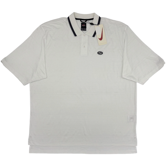 90s Nike Yin Yang White Polo-Shirt with Tags (XXL)