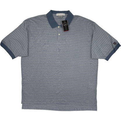 Nike Tiger Woods Light Blue Chequered Polo-Shirt with Tags (XXL)