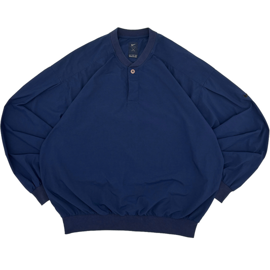 Nike Navy Buttoned Windbreaker (L)