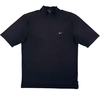 Nike Black Mock Neck Golf Shirt (L)