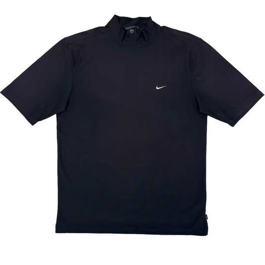 Nike Black Mock Neck Golf Shirt (L)