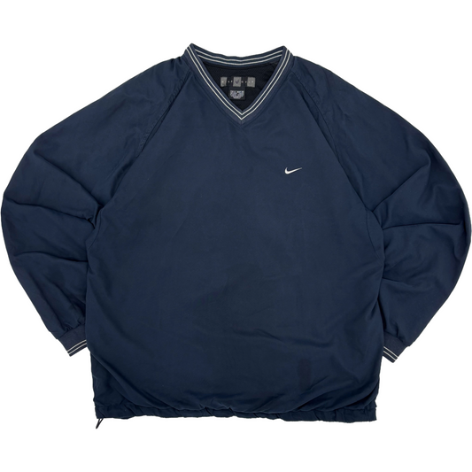 Nike Navy V-Neck Windbreaker (XL)