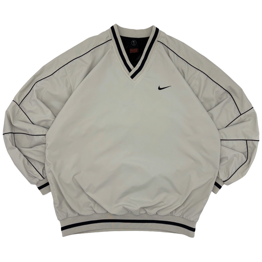 Nike White/Black Windbreaker (XL)