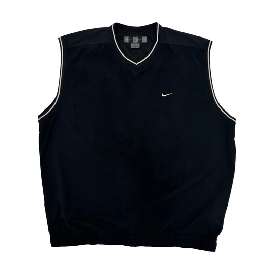 Nike Black/White Golf Vest (XL)