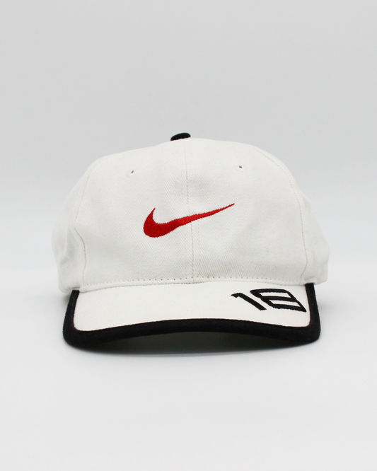 90s Nike Swoosh 18 White Cap