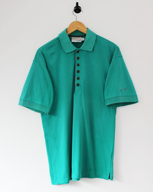 90s Greg Norman Green Polo-Shirt (M)