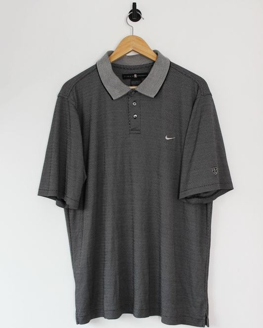 00s Nike Tiger Woods Abstract Polo-Shirt (L)