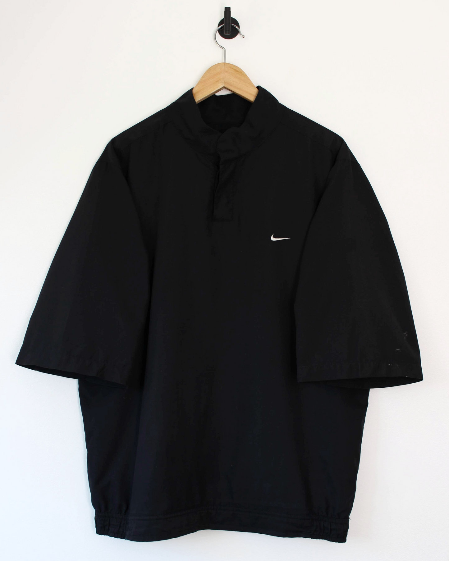 00s Nike Black Short Sleeve Windbreaker (L)