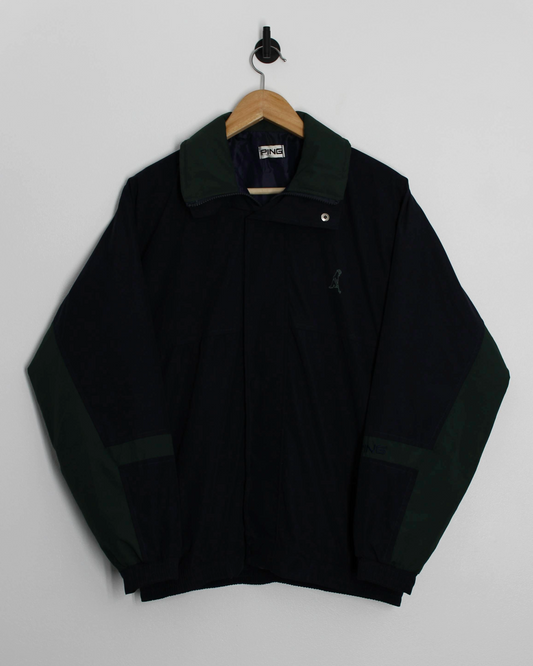 90s Ping Navy/Green Full Zip Jacket (XS)
