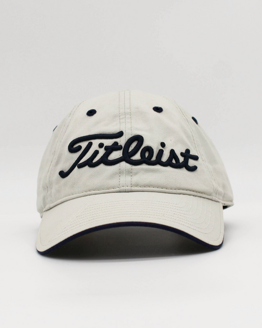 00s Titleist Cream/Navy Cap by New Era